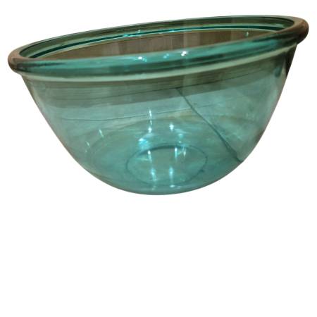 Vintage Anchor Hocking Forest Emerald Green MCM Glass 6" Mixing Bowl 9 1