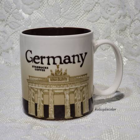 2009 Starbucks Germany Collector Series Mug 16oz Global Icon Coffee Cup Vintage 1