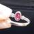 14k White Gold Ruby and Diamond Ring 6 thumbnail