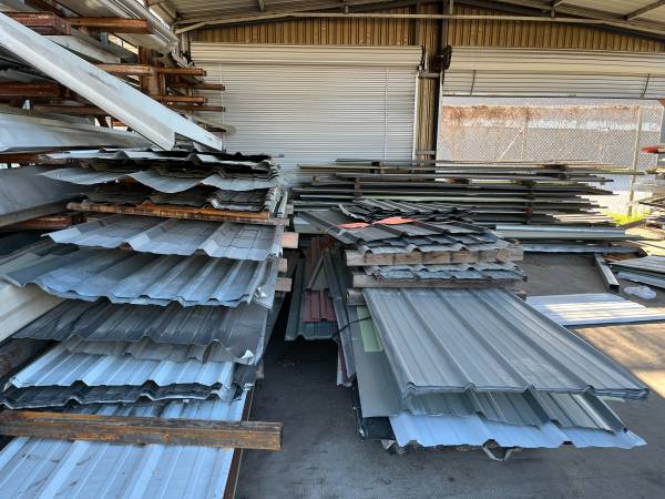 $1.00FT SCRATCH & DENT SHEET METAL, R-PANEL, LAMINA, TIN BLOWOUT SALE! 1