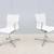 Mid-Century Modern ICF Office UNA Aluminum Mesh Swivel Armchairs, Pair 4 thumbnail