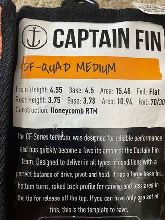 CAPTAIN FIN CF-クワッドMEDIUM 4.55 CAPTAIN FIN - TYLER WARREN - QUAD | Shop at PUKAS SURF SHOP