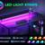 MOTPK 48 Inch Gaming Desk with Storage & Led Lights, Computer Desk wit 3 thumbnail