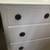 Vintage white solid wood  dresser chest of drawers 3 thumbnail