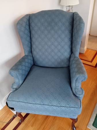 Beautiful Blue Formal Arm Chair 1