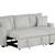 🆕 Compact Sofa Bed Couch w/ Pull-Out Bed & Storage Chaise | Black, Li 5 thumbnail