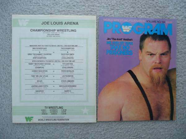 WWF PROGRAM 2/22/86 1
