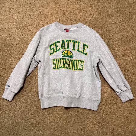 Seattle super sonics unisex sweater grey size L 1