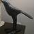 Pottery Barn cast iron crow, really neat decor 1 thumbnail