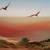 Original Framed landscape painting with birds 3 thumbnail