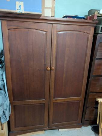 Armoire with Foldout Desk 1