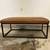 Custom leather ottoman coffee table 1 thumbnail