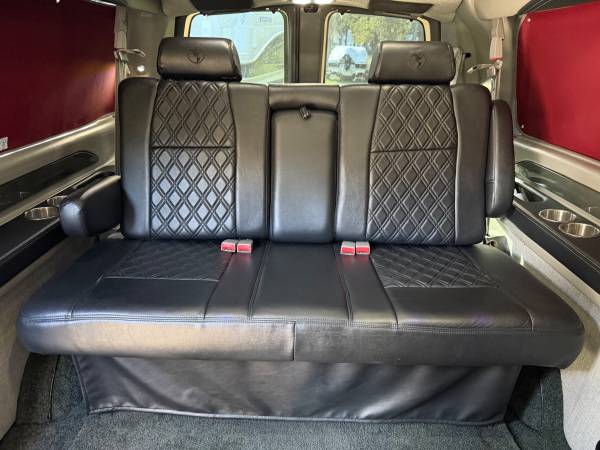 Power Sofa/Bed Pulled from 2021 Chevy Express Explorer Conversion Van 1