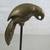 Vintage Solid Brass Parrot On Stand Perch 10" Tall 7 thumbnail