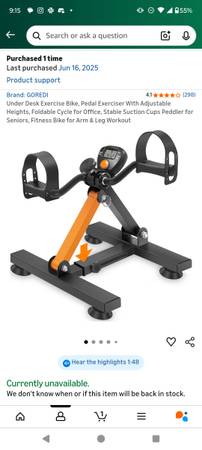 Under desk exercise bike 1