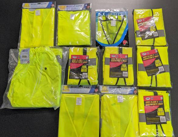 11 Assorted BRAND NEW Safety Wear Items $5.46 per item 1