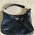 Calvin Klein Classic Pebbled Navy Leather Hobo Bag 1 thumbnail