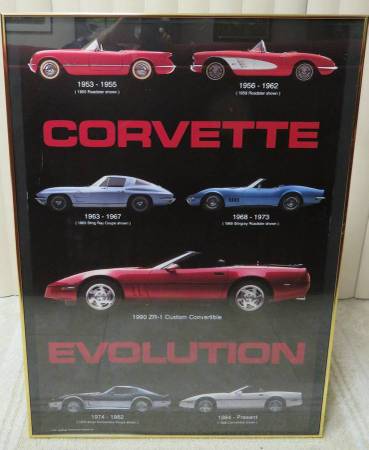Corvette "Evolution" - Imagen enmarcada - $40 (Trussville)63471122845697120