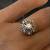 Natural Diamond in18K White Gold Engagement or Cocktail Ring (Size 7) 8 thumbnail