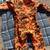 Vintage woodfield men's hunting coveralls blaze orange camo large 7 thumbnail