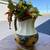 Hand-Painted Ceramic Pitcher with Sunflower Design & Faux Flowers 2 thumbnail