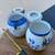 Pair of Ceramic Kitchen Canisters with Clamp Lids – Blue & White 4 thumbnail