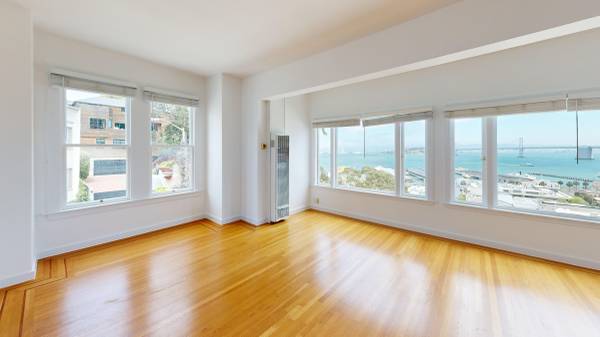 $5,445 / 1br - 870ft2 - ¡Precioso y espacioso 1BR con grandes ventanas y excelente vista! Unidad 15 (north beach / telegraph hill)63682779544195120