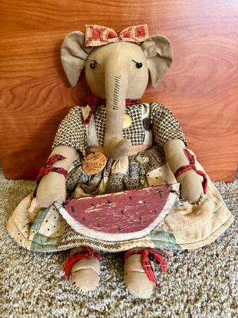 Hand Made Elephant Doll 1