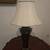 Table Lamp Hand Painted Black Lacquer Asian Oriental Lamp 2 thumbnail