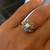 Natural Diamond in18K White Gold Engagement or Cocktail Ring (Size 7) 9 thumbnail