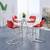 Counter-Height 39” Round Glass Dining/Bar Table with Chrome Legs 6 thumbnail