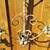 1920s French Style Metal Cottage White Floral Wall  Candelabra lamps 2 thumbnail