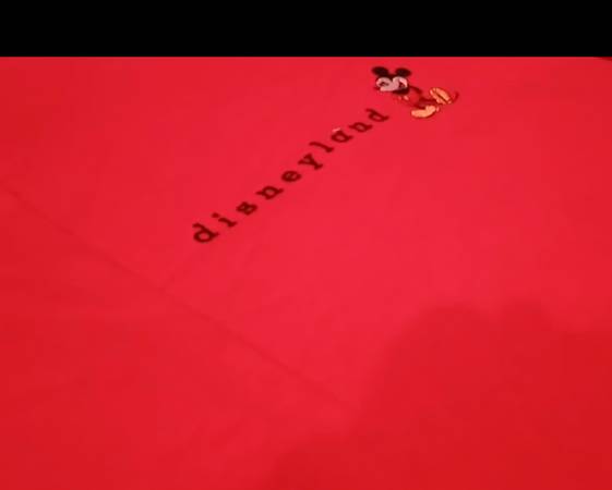 Vintage 90's Disney Crewneck Sweater - Adult Men's Size Large | Red 1