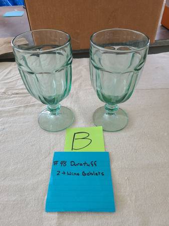 2 Duratuff wine goblets 1