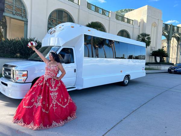 Limousine party bus limo bus wine tour transportation birthday 1