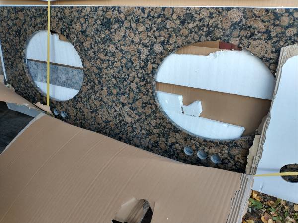 Granite Double Sink Vanity Top 1