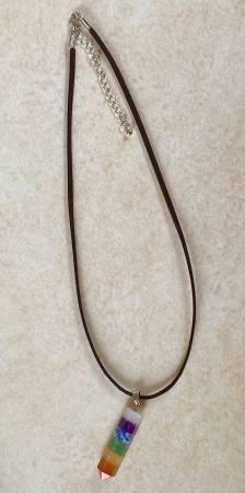 Agate Rose Quartz Amethyst Adventurine  Mixed Stone Necklace 1