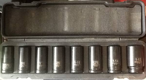 PITTSBURGH PRO 8-Pc. 3/4" Drive SAE Impact Deep Socket Set 1