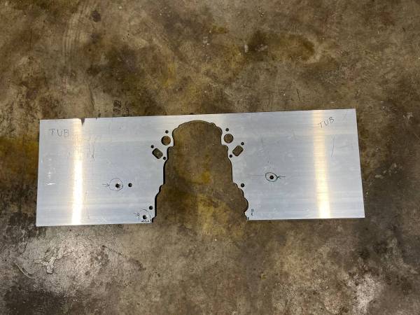 Chevy LS engine front mounting plate 1
