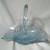 Vintage Ice Blue Pressed Glass Basket 1 thumbnail