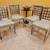 Italian dining room set, extendable square table 4 double-cover chairs 5 thumbnail