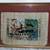 VINTAGE EGYPTIAN FRAMED HAND PAINTED PAPYRUS OF A PHARAOH HUNTING 2 thumbnail