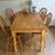 Light Alder Wood farm dinning table w/center drawer. Table only. 1 thumbnail