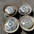White Patina 15 inch Ford F-100 steel wheels with dog dish caps 2 thumbnail