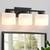 NEW 3-Light Bathroom Light Fixtures - Black Bathroom Vanity Lights 12 thumbnail