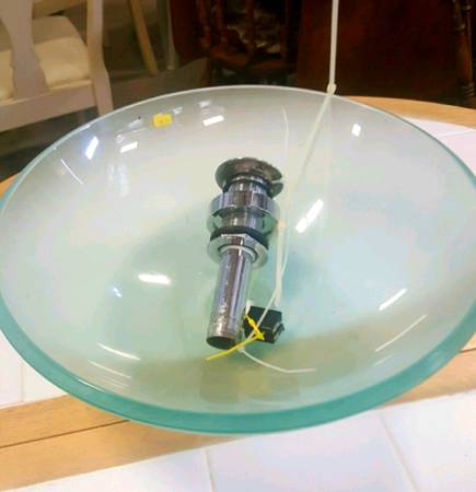 Glass Vessel Sink New Frosted Glass 1
