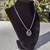 Sterling Silver Necklace or Choker with Stacking Discs Pendant 16" L 4 thumbnail