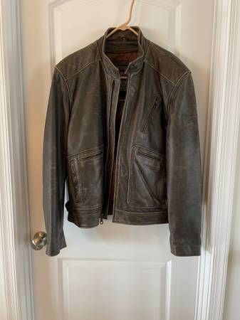 Mens Leather Motorcycle Jacket 1