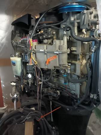 PAIR  2005 MERCURY RACING 250XS  WITH OFFSHORE CLAMP AND 25 INCH MID 1
