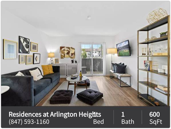 $1,570 / 1br - 600ft2 - Pets are welcome! 1 bd / 1 ba. Call for a tour! (Arlington Heights)63959878844163121
